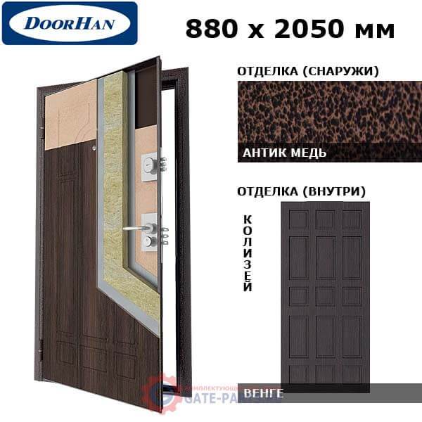 SD-880-P/AM/WG/KLZ/L/N Doorhan Дверь Премиум - 880х2050, левая (шт.)