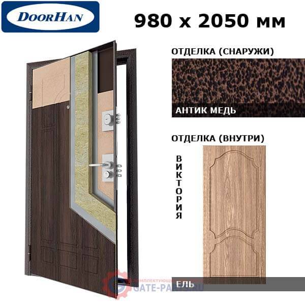 SD-980-P/AM/WWWI/R/N Doorhan Дверь Премиум - 980х2050, правая (шт.)