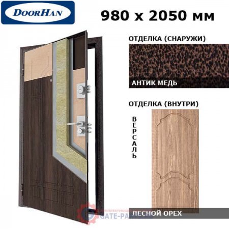 SD-980-P/AM/WN/VE/L/N Doorhan Дверь Премиум - 980х2050, левая (шт.)
