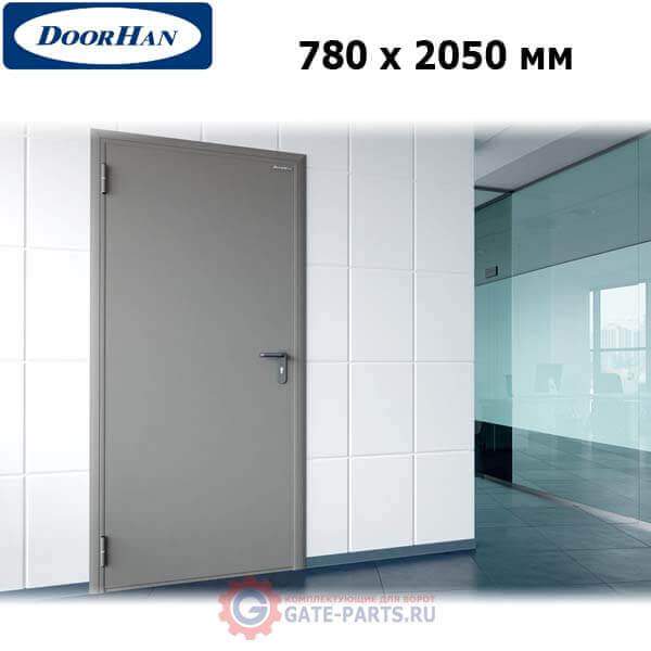 DTG/780/2050/7035/L/N Doorhan Дверь техническая 780х2050 одностворчатая, глухая, левая (шт.)