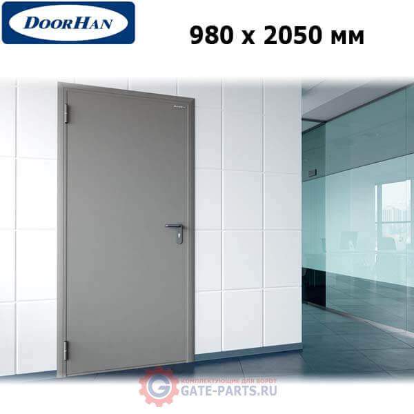 DTG/980/2050/7035/L/N Doorhan Дверь техническая 980х2050 одностворчатая, глухая, левая (шт.)