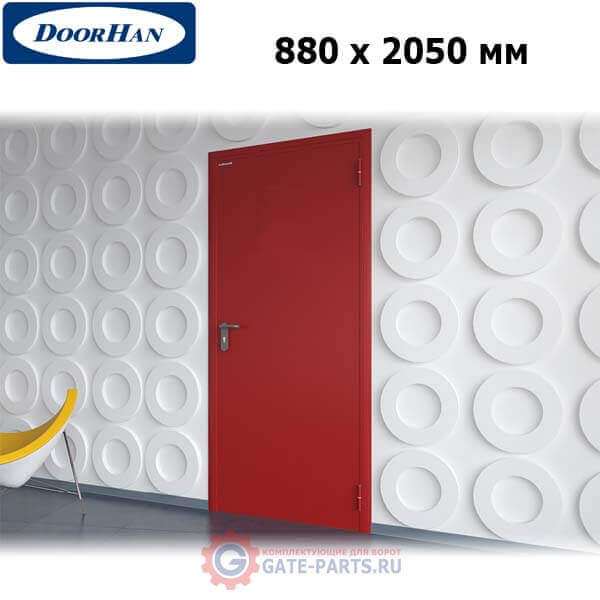 DPG60/880/2050/7035/R/N Doorhan Дверь противопожарная 880х2050 одностворчатая, глухая, правая, EI60 (шт.)