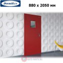 DPO60/880/2050/7035/L/N Doorhan Дверь противопожарная 880х2050 одностворчатая, остекленная, левая, EI60 (шт.)