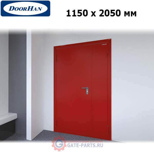 DPG60/1150/2050/7035/L/N Doorhan Дверь противопожарная 1150х2050 двухстворчатая, глухая, левая, EI60 (шт.)