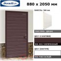 DUB-880/500/8017/9003/N/L Doorhan Дверь УЛЬТРА(B) 880х2050, панель 500 мм, RAL 8017, левая (шт.)