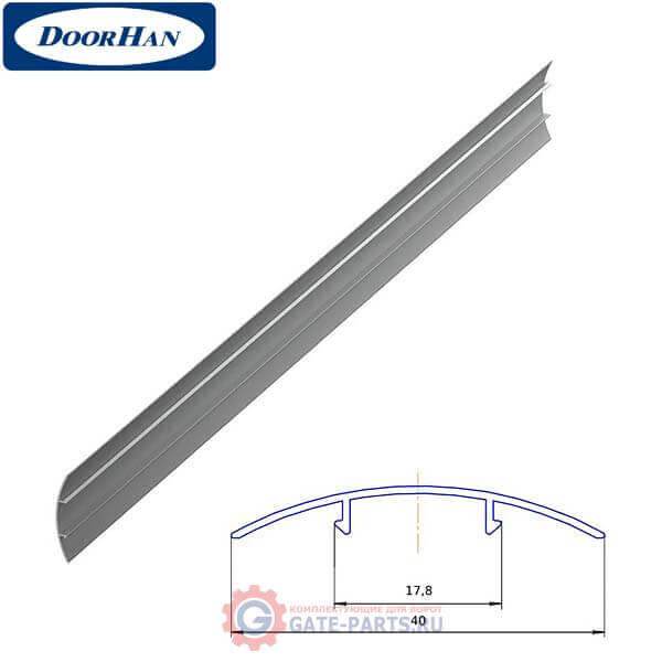 DHOP-150/M DOORHAN Профиль алюминиевый DHOP-15 Декоративная накладка металлик (п/м)